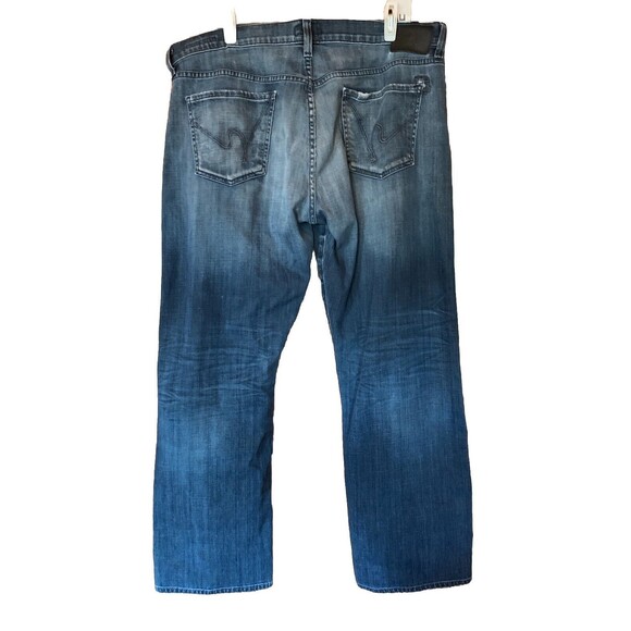 $249 Citizens of Humanity Mens 38x31" Blue Denim Straight Leg Perfect Jeans Note - Picture 5 of 16